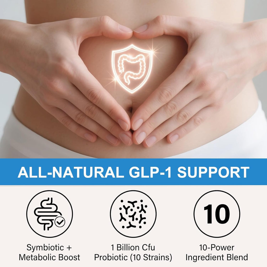 GLP-1 Supplement Support, GLP Activate Natural Formula, GLP-1 Supplement for Metabolic, Energy, GLP-1 Support, Multiple Probiotics & Vitamins- 90 Capsules