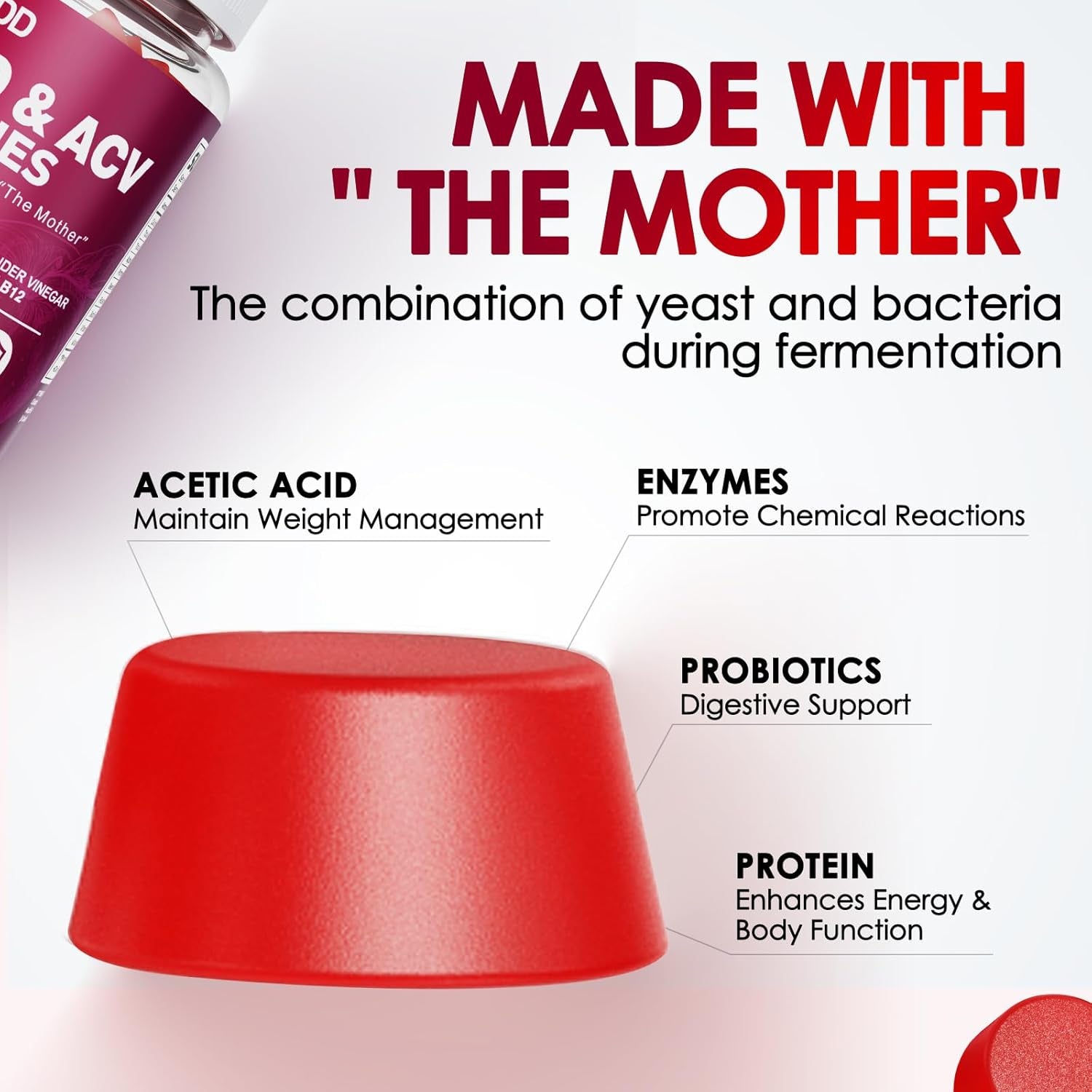 Keto ACV Gummies Advanced Weight - L0Ss-,- Keto Gummy Supplement for Women and Men, with 1500MG Apple Cider Vinegar & Vitamin B12, Vegan & Non-Gmo, Detox & Cleanse, Low-Carb, 60 Count