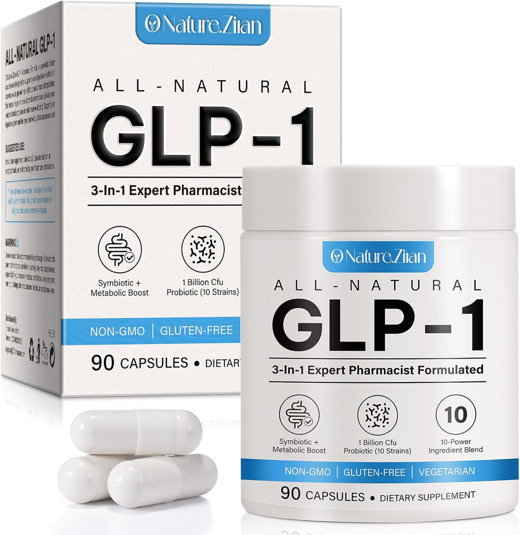 GLP-1 Supplement Support, GLP Activate Natural Formula, GLP-1 Supplement for Metabolic, Energy, GLP-1 Support, Multiple Probiotics & Vitamins- 90 Capsules