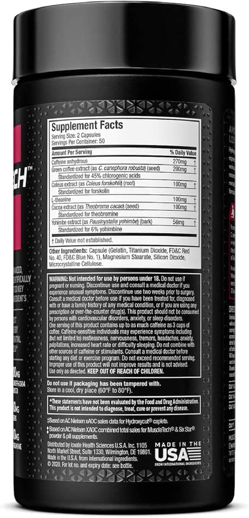 Thermo caps fat burner  Hardcore Elite - 100 Rapid-Release Thermo Caps - Energy & Focus - for Men & Women - 50 Servings