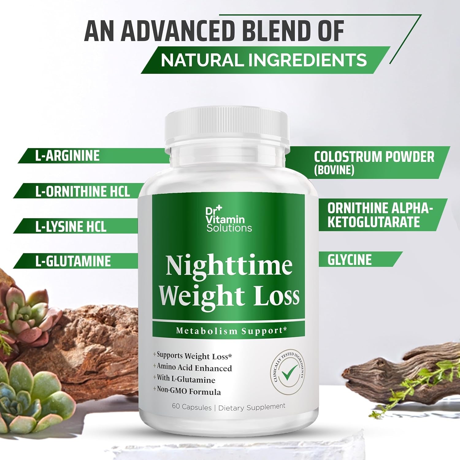 Nighttime Fat Burner Supplements - Appetite Suppressants for Weight Loss - Night-Time Fat Burner for Women and Men Supporting Sleep & Relaxation - Weight Loss Pills - 60 Capsules