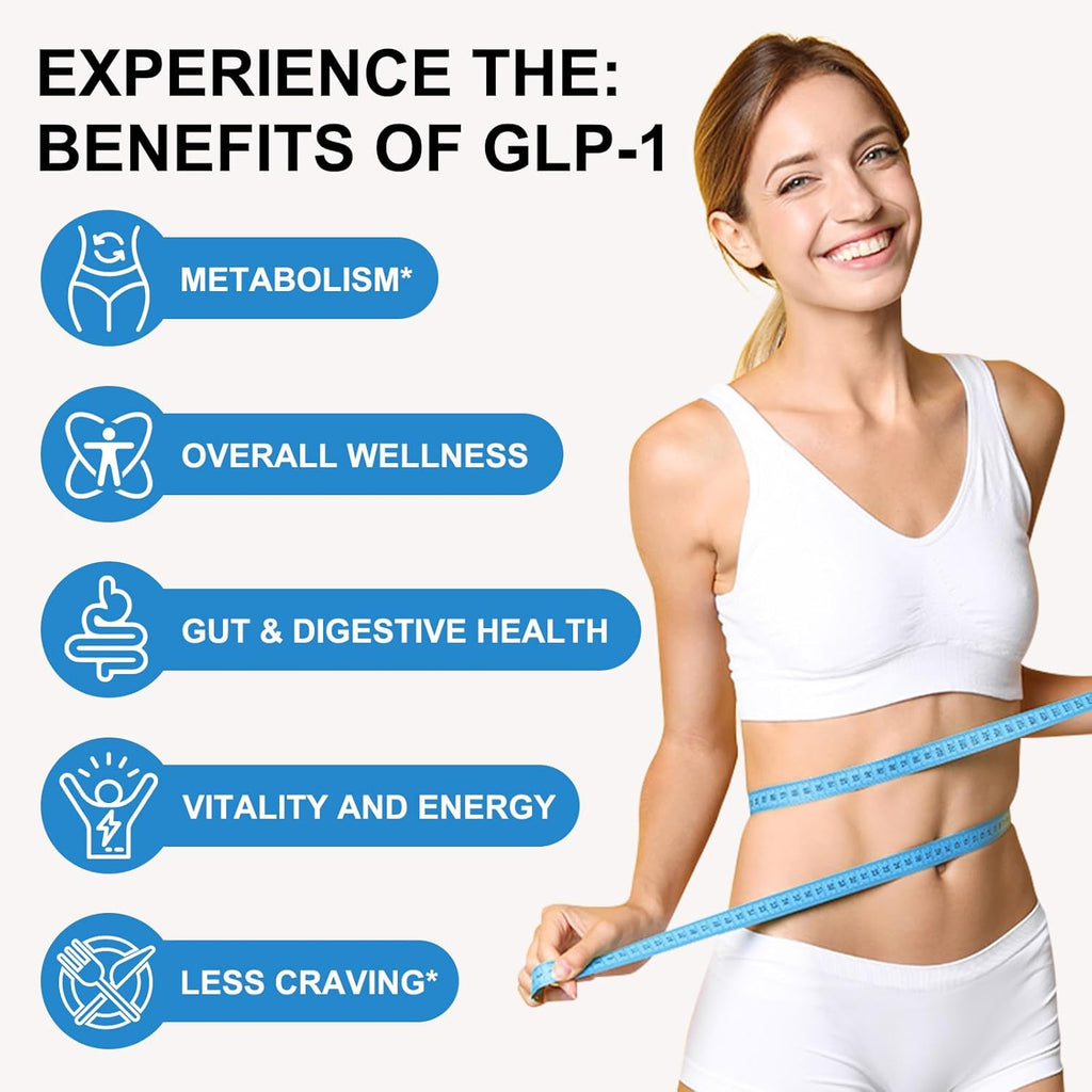GLP-1 Supplement Support, GLP Activate Natural Formula, GLP-1 Supplement for Metabolic, Energy, GLP-1 Support, Multiple Probiotics & Vitamins- 90 Capsules